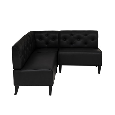 Adler Faux Leather Black Nook