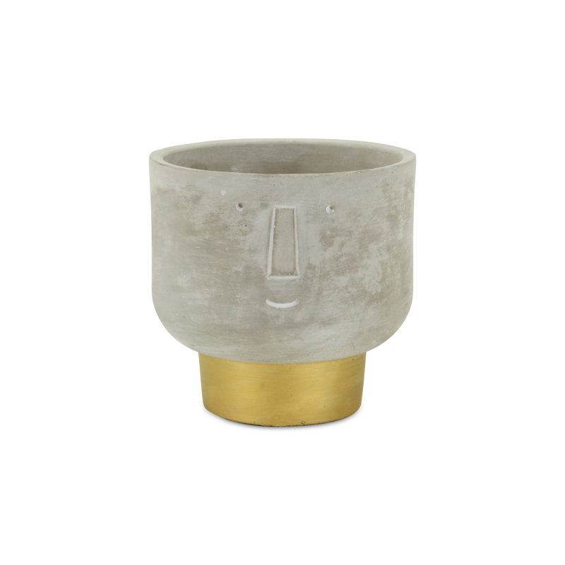 Handmade Pot Planter, 6.5" H x 7" W x 7" D