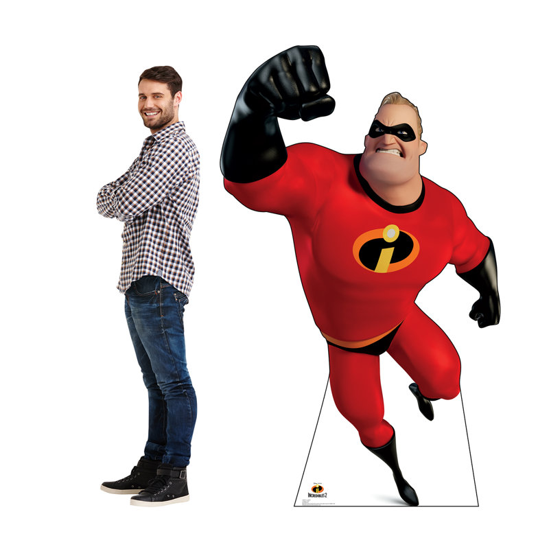 Mr. Incredible Life-Size Red and Black Cardboard Cutout
