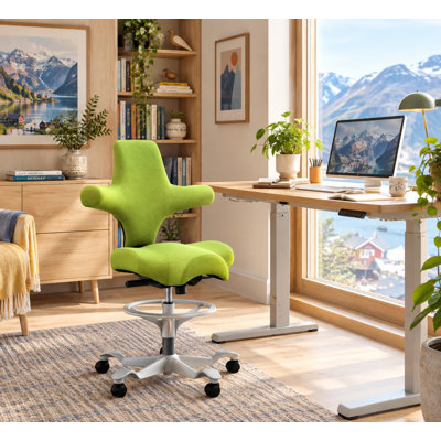 Fauteuil réglable en hauteur avec repose-pieds HœG Capisco