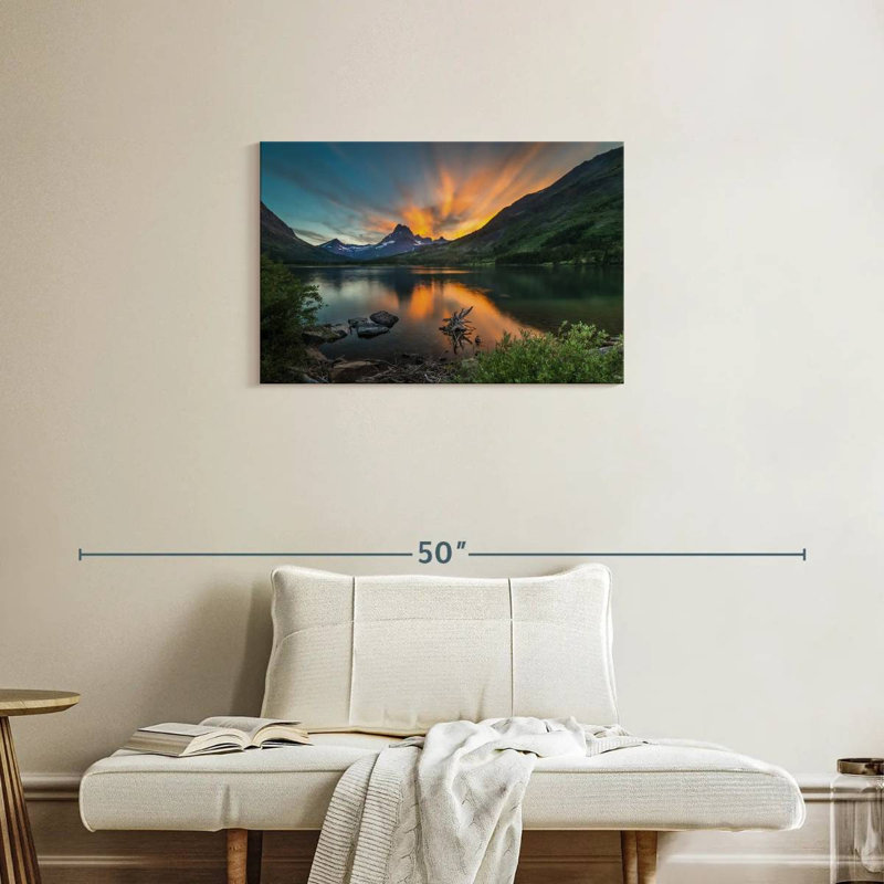 Alvord, lac Swift, courant, coucher de soleil, H 20 po x l 30 po