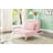 Convertible Single Sofa Bed Futon With Teddy Fabric And Gold Metal Legs For Small Spaces