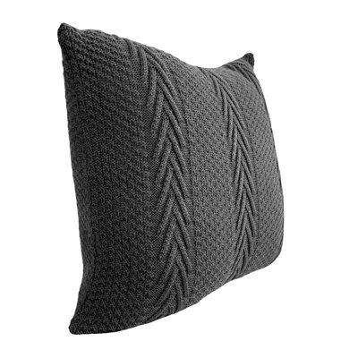 Housse et insert de coussin décoratif Chrisrica Tricot # 3 - Élégante décoration décorative pour le salon ou la chambre à coucher