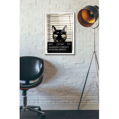 Trinx «Kitty Mugshot» par Nicklas Gustafsson, art mural en verre acrylique