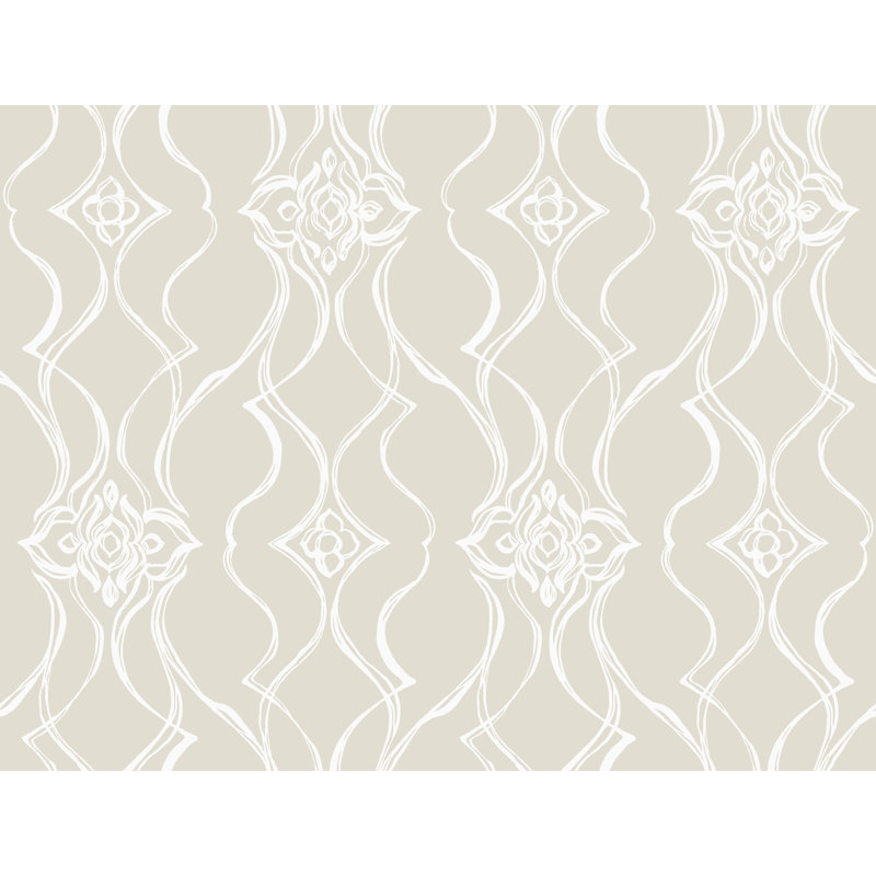 Papier peint pirouette, Beige
