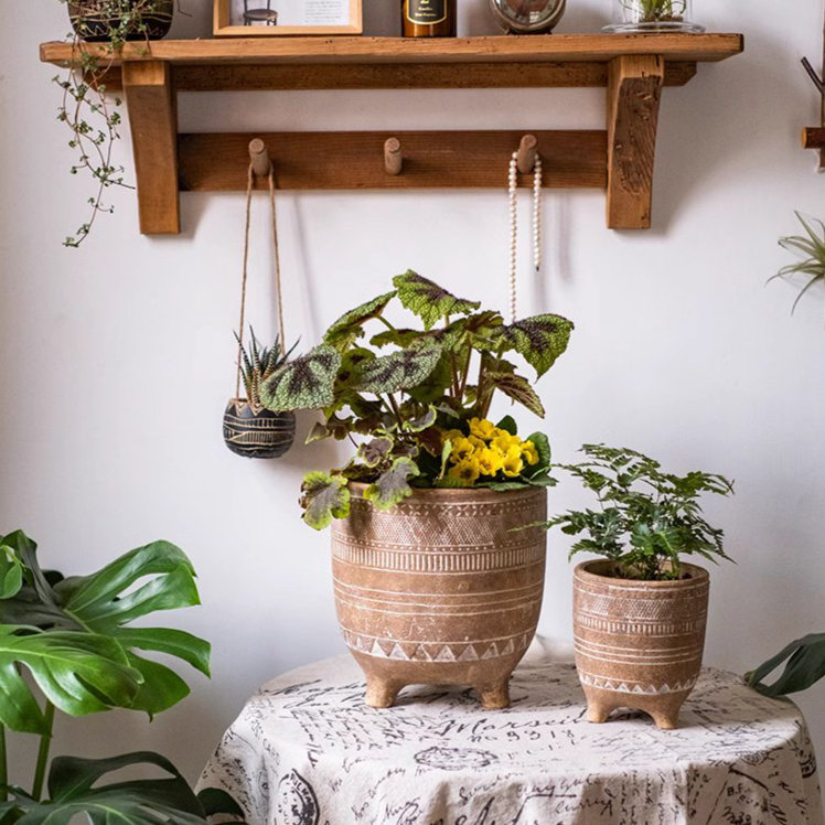 Saihan Pot Planter, 9.6" H x 9" W x 9" D