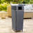 Keaton Modern 24.13-Gallon All-Weather Wicker/Metal Lidded Hideaway Outdoor Trash Can-103764194