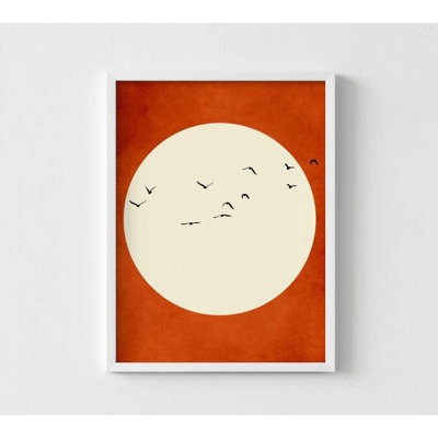 Sunset Flight – Minimalist Abstract Art Print