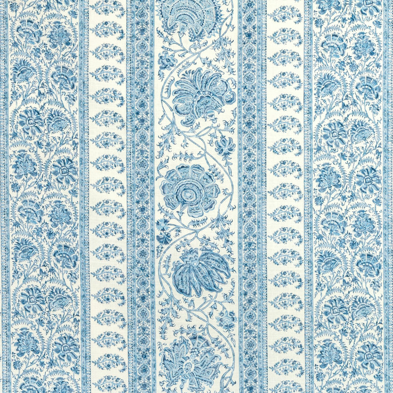 Indiennes Stripe Fabric, Delft
