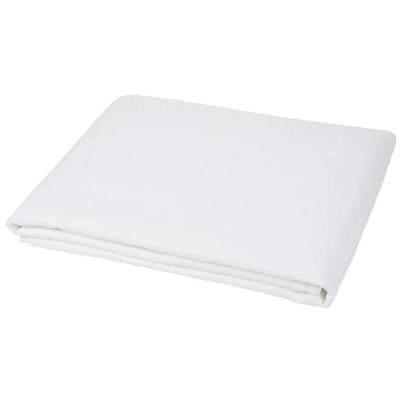 Peachland 100% Linen Flat Sheet, King, Soft White