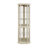 Cornered Curio Cabinet Corner Glass Cabineted Curio Cabinet Corner Display Case For Living Room, Curio Cabinet, Collection, Wine,Bar Glass Storage Included,-2003452743