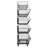 Picrin 18.89'' W Iron Shelving Unit with Wheels-1709938752