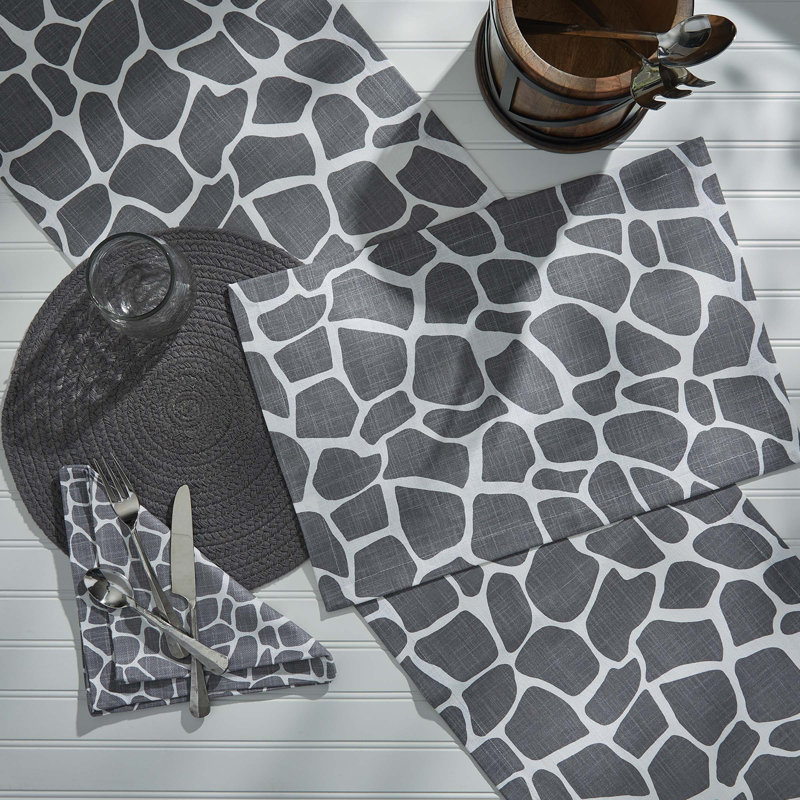 Rectangular Table Runner, Gray