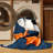 Washable Atlantic Puffin Birds Area Rug-895378939