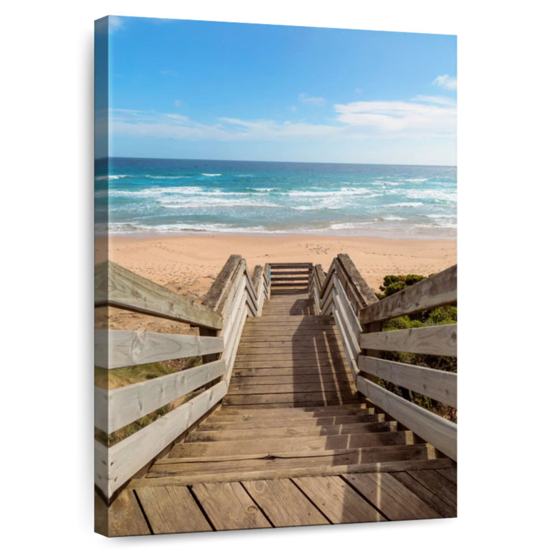 Lilie Phillip Beach Staircase, 48" H x 32" W