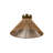 Twine 1-Light Semi-Flush Mount - Brushed Gold