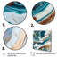 Océan, marbre, Hald, cercle abstrait I - Impressions sur toile de marbre abstrait-1290870832-1290870833