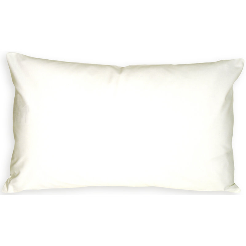 Caravan Lumbar Pillow, 12" H x 19" W x 6" D, White