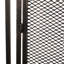 Écran de foyer mat en fer - H 31,22 po x l 40,21 po, écran fiable, noir robuste