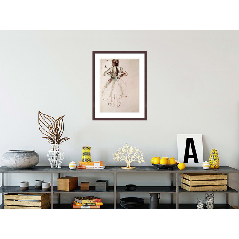 Dancer viewed from the back by Edgar Degas -Framed Giclee Print, 29.5" H x 23.08" W