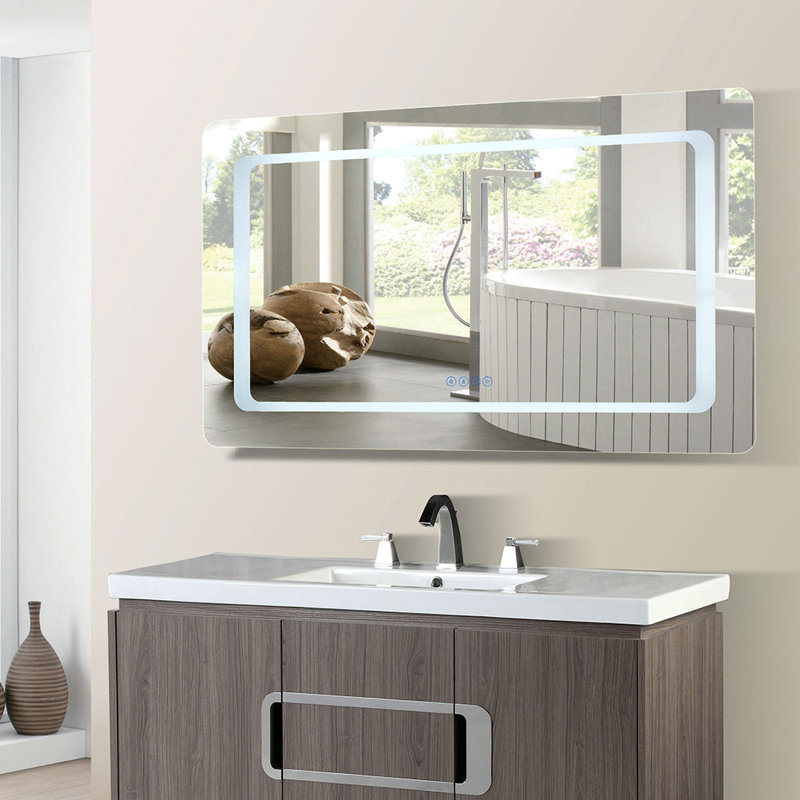 Odriscoll Rectangle LED Wall Mirror, 32" H x 24" W