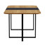 Ensemble de table de salle à manger en grain de bois 9 pièces de qualité supérieure, chaises modernes en velours pour la cuisine domestique