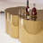 Merrissa Modern Gold Stainless Coffee Table, Large Cloud Fashion Design-1451052327