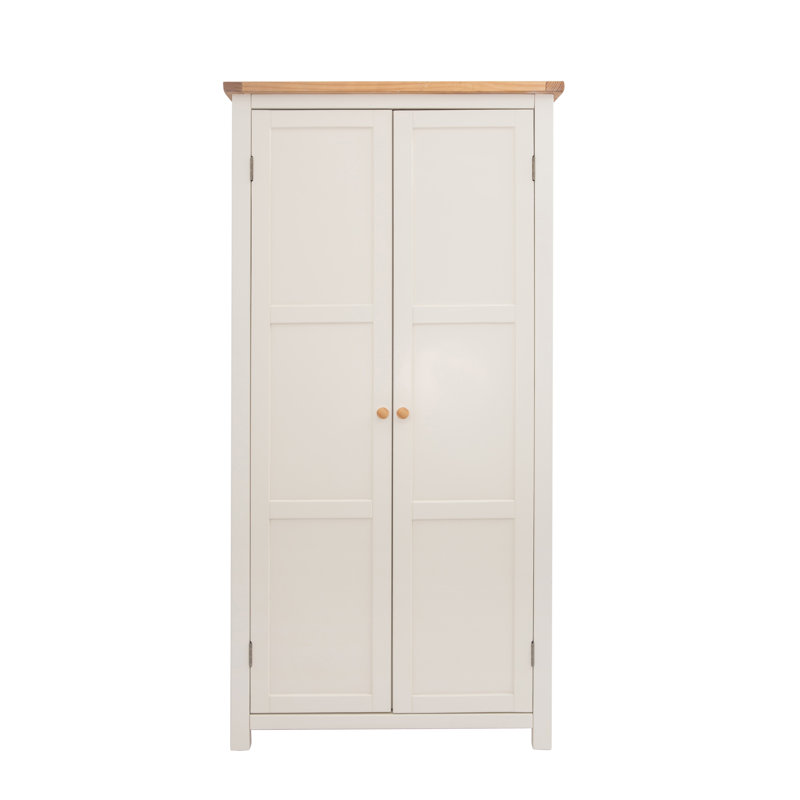 Pompey 2 Door Wardrobe, Off-White