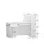 L-Shaped Solid + Manufactured Wood Reception Desk