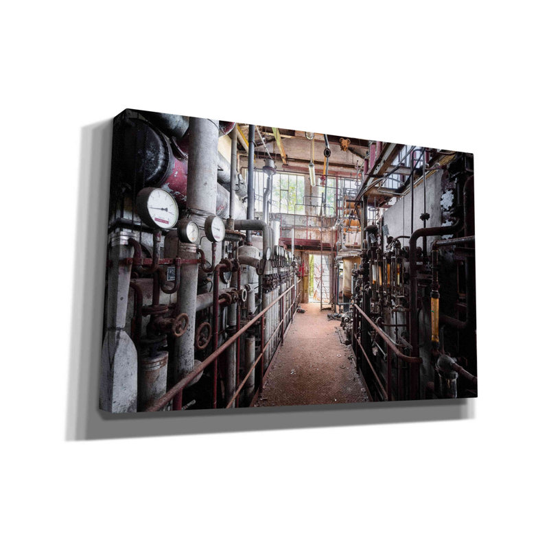 Canora Gray, «Abandonné de l'industrie» par Roman Robroek, art mural sur toile, H 12 po x l 18 po x P 0,75 po
