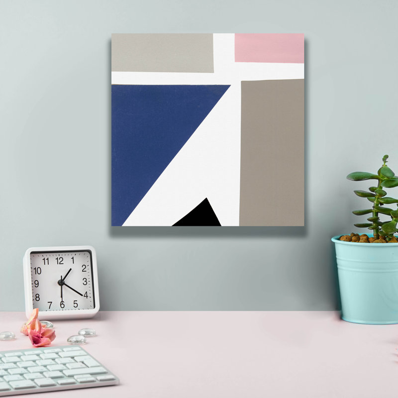 «Color Blocks 1» par Alicia Ludwig, art mural sur toile, 12 po x 12 po
