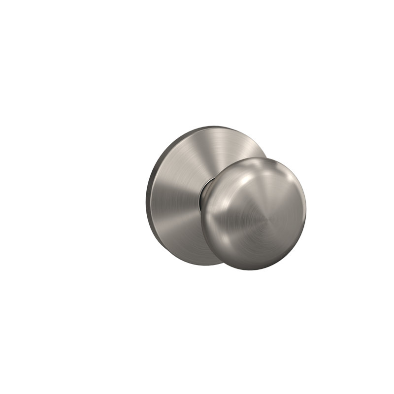 Plymouth Non-Turning Knob with Kinsler Trim, Satin Nickel