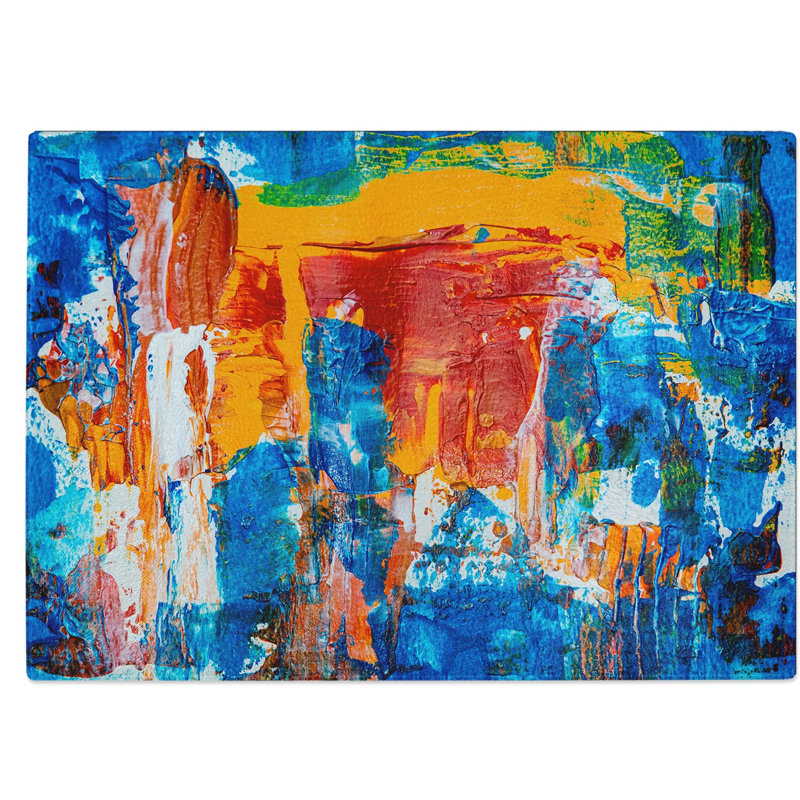 Tempered Glass Art Painting Vol.451 Chopping Board, 28.5 cm W x 20 cm L