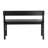 39.8" Wide Modern Minimalist Design Black Solid Wood Dining Bench