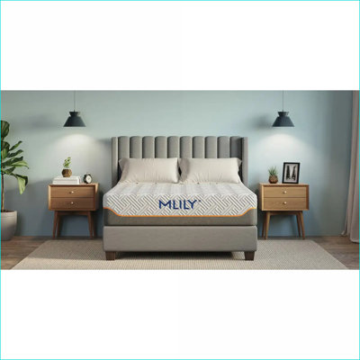 Mattresses, MLILY Fusion Supreme 11.5” Medium Hybrid Luxury Mattress - Queen | White | Foam+Spring