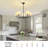 5-Light Modern Dimmable Chandelier With Fabric Shades-1571777153