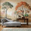 Papier peint paysage pastoral Misty-724762049-724762056