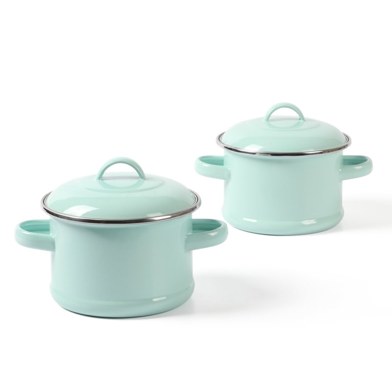 Martha Stewart 1 pte pte Ensemble rond antiadhésif en émail