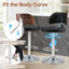 Swivel Bar Stools Seat Adjustable H 62-84cm Barstools with Upholstered Back(set of 2/4)-2059650895-2048619492