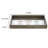 Gery Serving Tray Set Of 2, Patterned Glass Base And Rustic Brown Frame