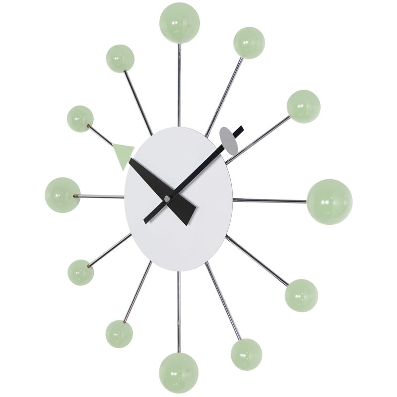 Horloge murale 15 pouces Adalynne, Vert menthe