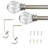 Derigo Adjustable Single Curtain Rod-63870067