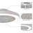 19-Inch Low Profile Ceiling Fan With Light, Flush Mount, 5 Transparent Blades, Matte Finish, Dimmable Dual LED, Remote , For Bedroom, Living Room, Kitchen-848952074