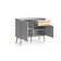 Commode d'appoint 1 tiroir 2 portes Justus