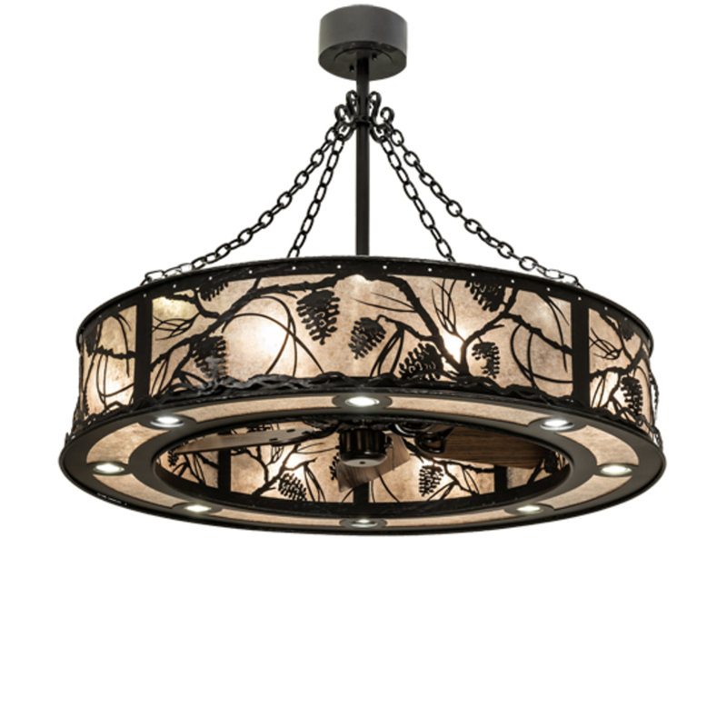 Whispering Pines Downrod Ceiling Fan