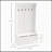 3-In-1 Entryway Hall Tree with Storage Bench, Coat Rack with Four Hooks and Shoe Storage