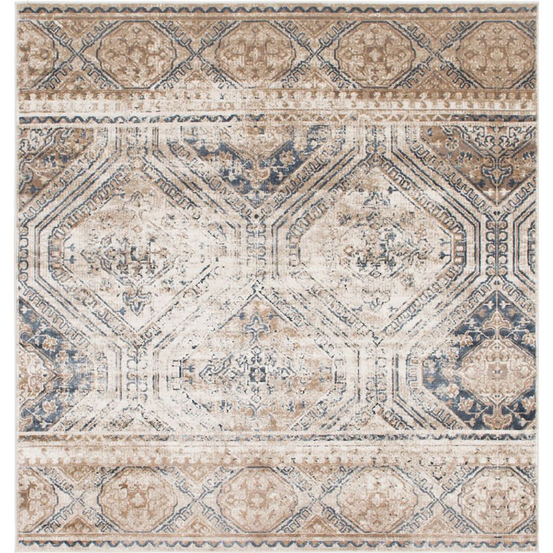 Widener Ikat Indoor Rug, Square 7'