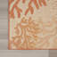Tapis intérieur / extérieur beige / orange en polypropylène tissé à la machine Rectangle Alicemarie-936924262