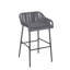 Ensemble de 2 tabourets de bar d'extérieur gris foncé La Push-1946517373