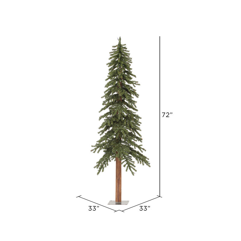 Arbre de Noël pin vert élancé H 6 pi Natural Alpine